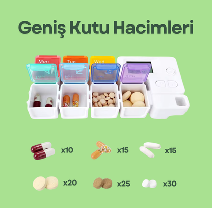 7 Bölmeli Alarmlı Kutu