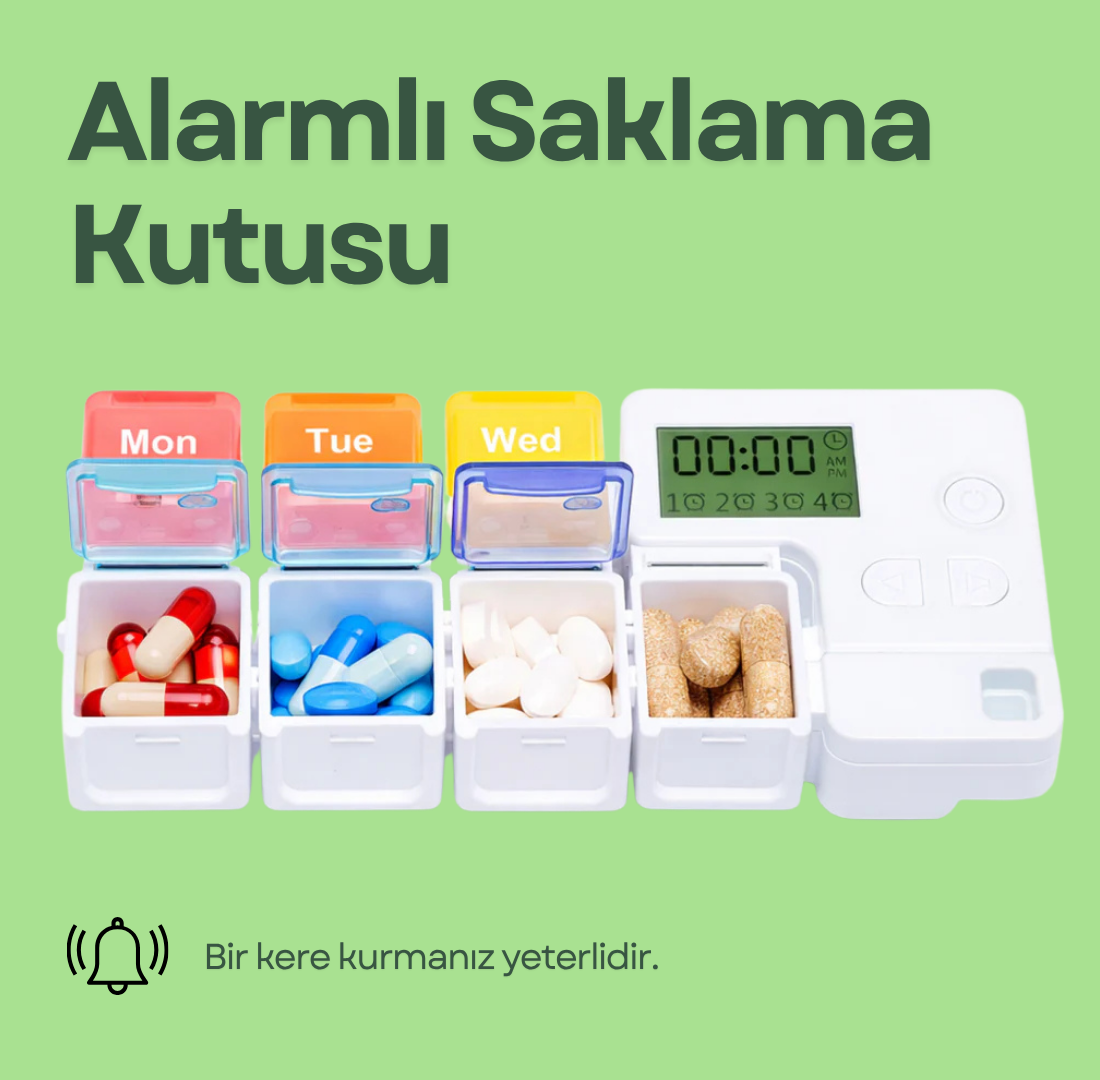 7 Bölmeli Alarmlı Kutu