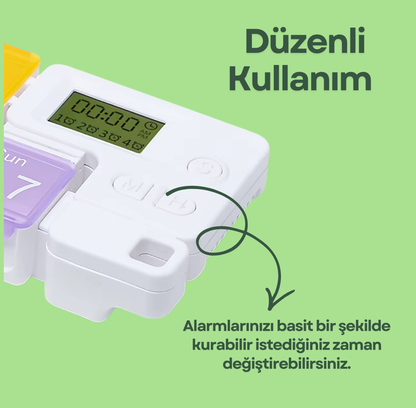 7 Bölmeli Alarmlı Kutu